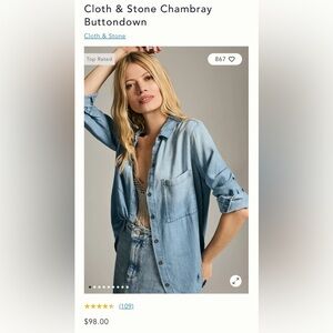 Classic cloth & stone demin shirt